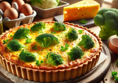 פשטידת ברוקולי וגבינות ללא קמח - מתכון מדהים ומושלם לארוחה קלה