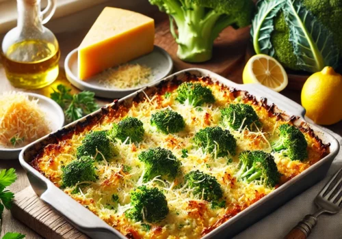 ברוקולי מעוך בתנור עם פרמזן - מתכון קל וטעים להפליא