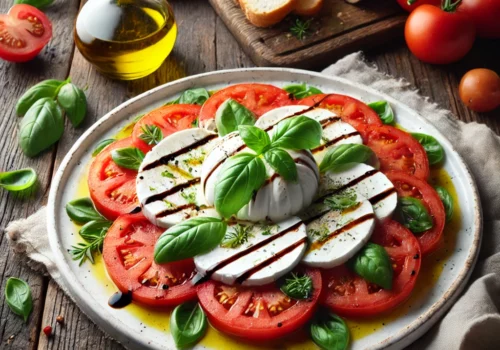 סלט קפרזה עם גבינת בוראטה: המנה המושלמת לכל אירוח