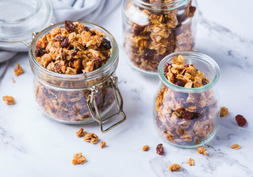 גרנולה ביתית בריאותית ללא גלוטן וללא סוכר בטעם ממכר