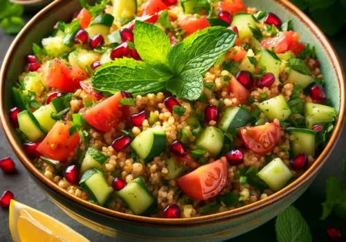 סלט בורגול וירקות חגיגי