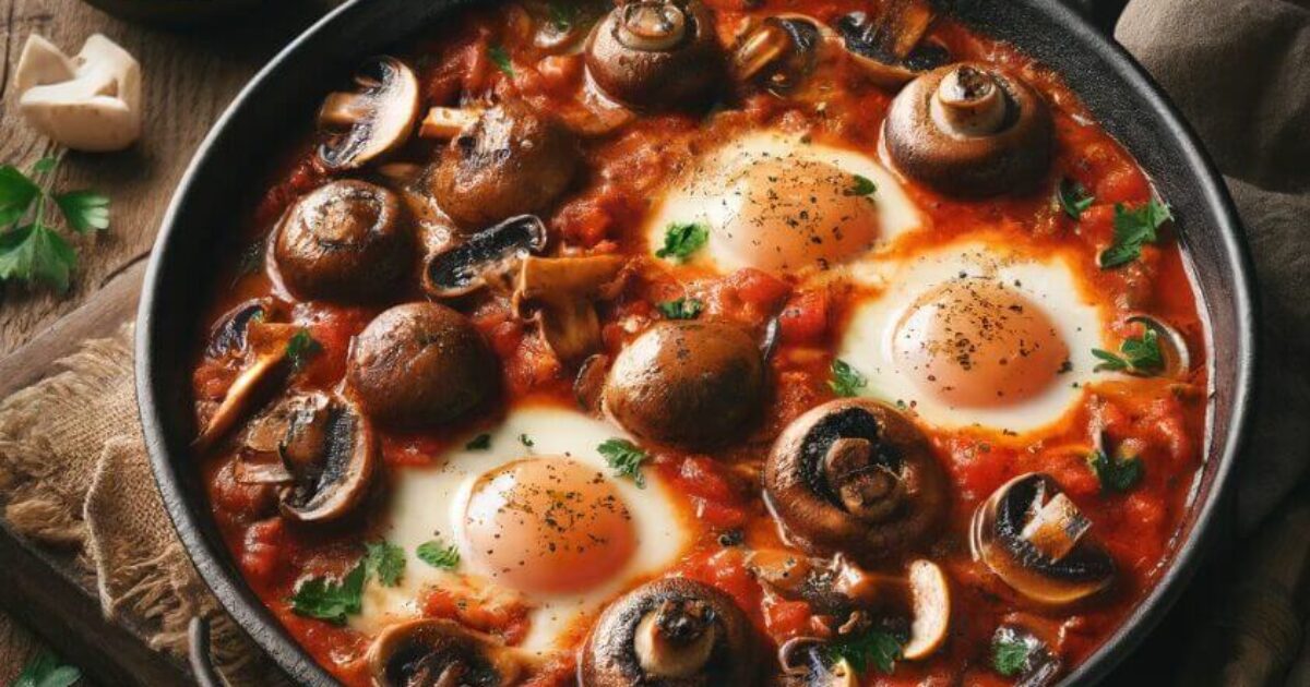 שקשוקה עם פטריות