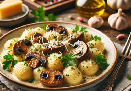 ניוקי עם פטריות פורטובלו מוקפצות בחמאה (מתכון קל ושווה בטירוף!)