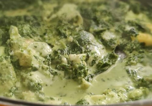 שקשוקה תרד עם שמנת