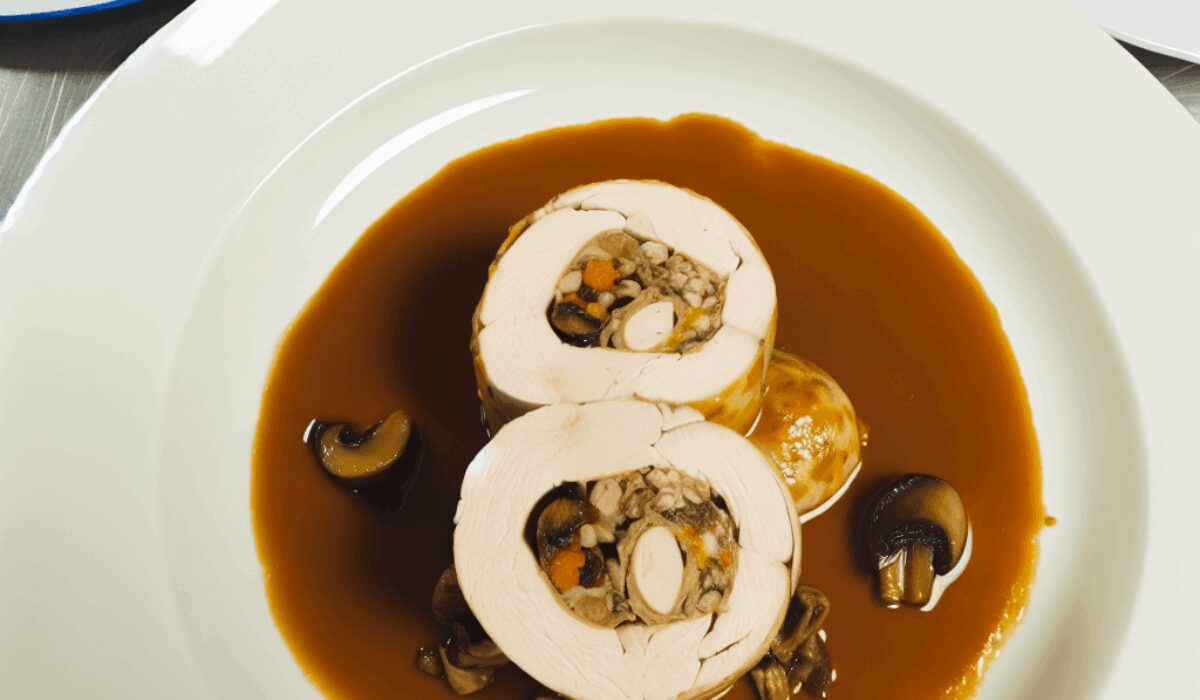 חזה עוף ממולא באורז ופטריות ברוטב – ממתק במטבח!